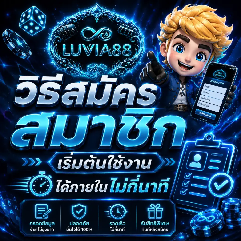 วิธีสมัครสมาชิก luvia88 พร้อมเริ่มต้นใช้งานง่าย
